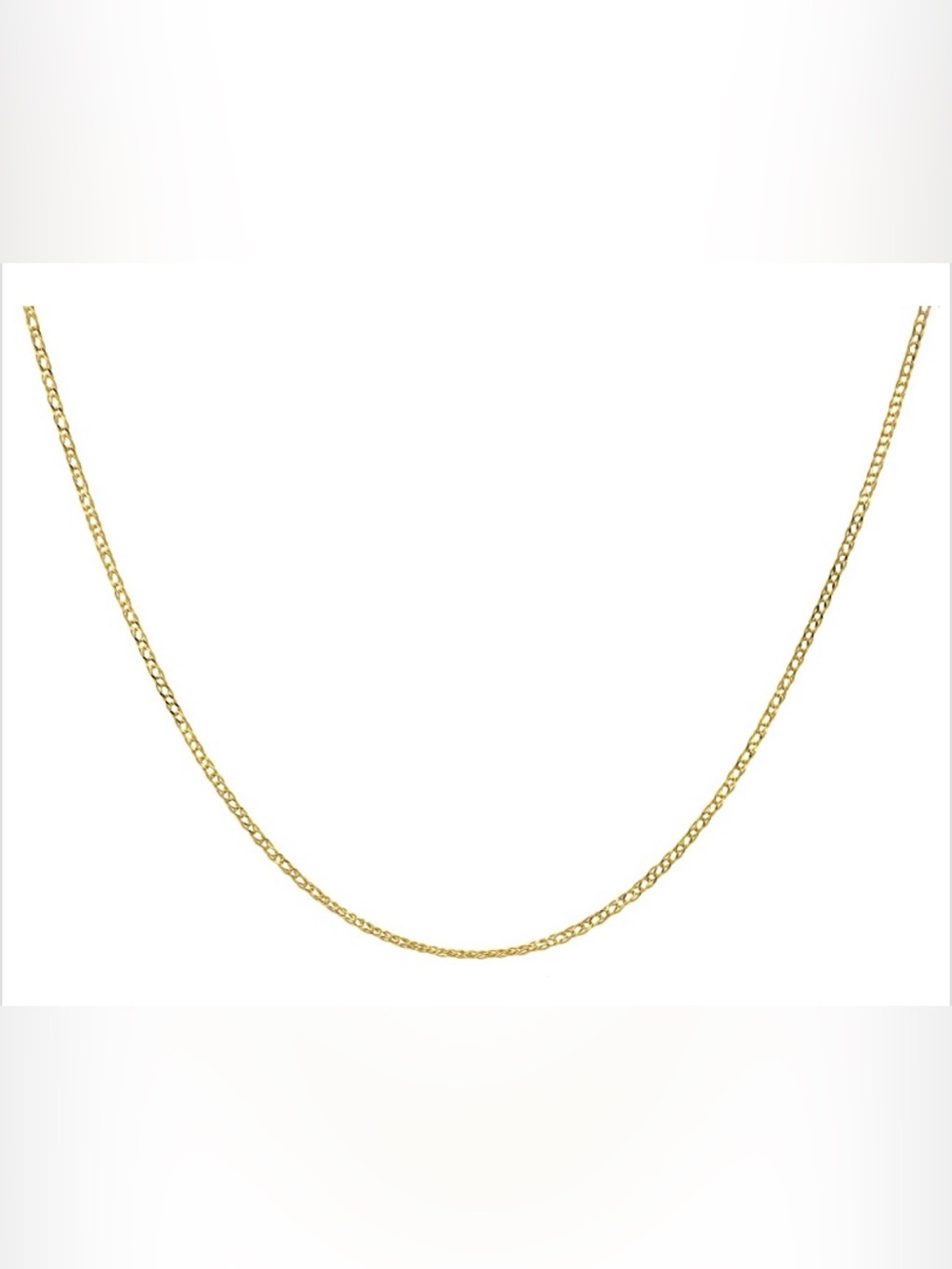 10K Yellow Gold 1.8mm Marquise 20 Inch Chain NEW